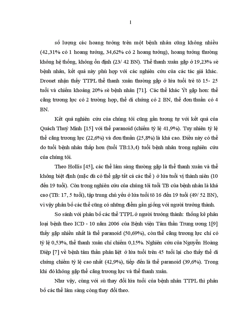 image for page Nghiên cứu đặc điểm lâm sàng và một số yếu tố liên quan đến bệnh tâm thần phân liệt ở lứa tuổi vị thành niên