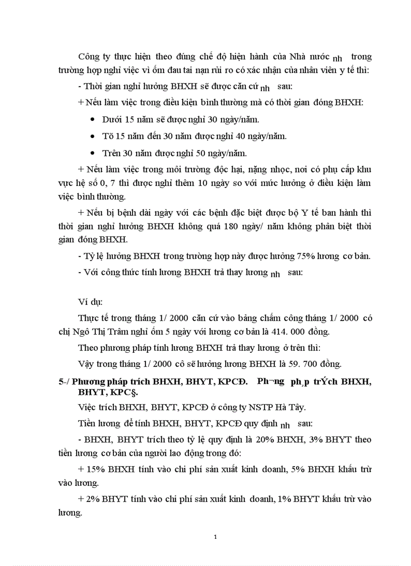 image for page Tổ chức công tác kế toán tiền lương và các khoản trích theo lương tại công ty Nông sản Thực phẩm Hà Tây 1