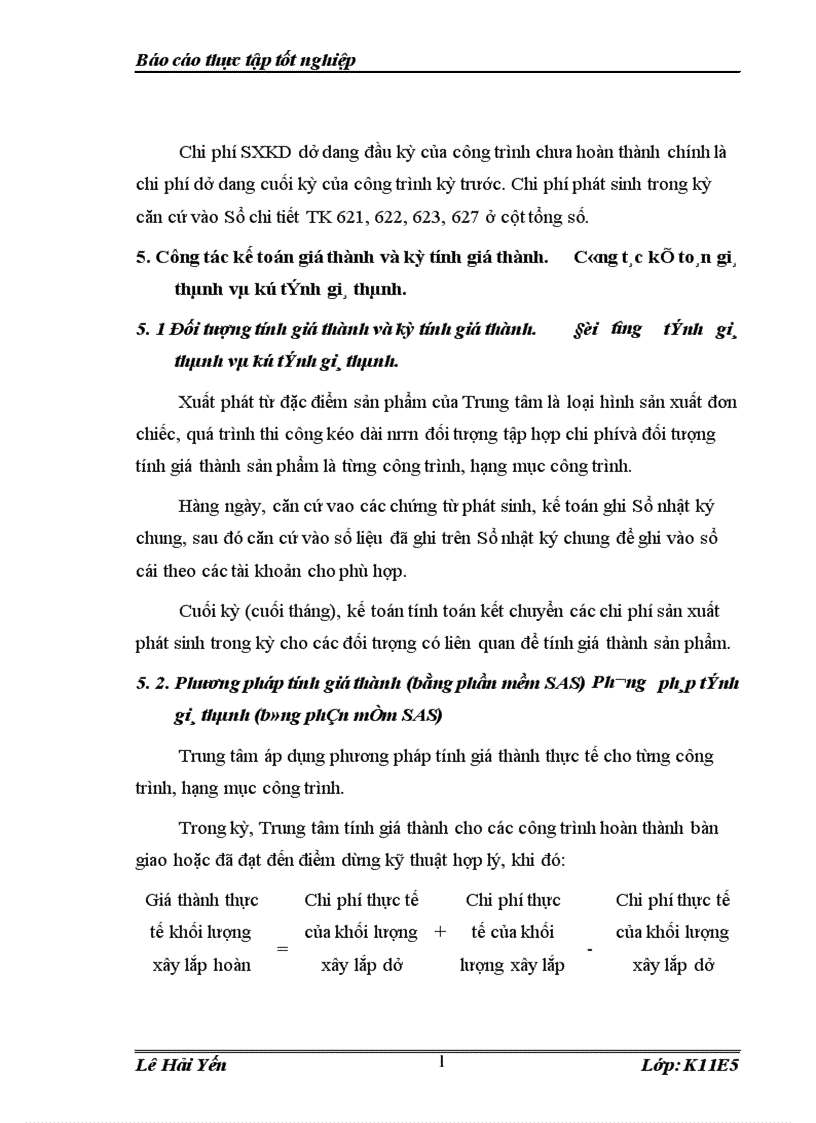 image for page Thực trạng công tác kế toán chi phí sản xuất tính giá thành sản phẩm tại Trung tâm phát triển vì đô thị 1