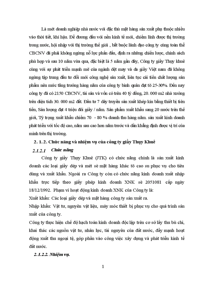 image for page Phân tích tình hình thực hiện doanh thu bán hàng tại Công ty giầy Thuỵ Khuê 1