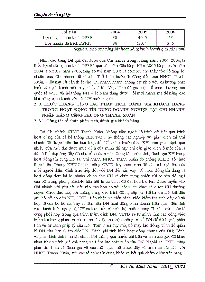 image for page Giải pháp hoàn thiện công tác phân tích đánh giá khách hàng trong hoạt động tín dụng doanh nghiệp tại Chi nhánh Ngân hàng Công thương Thanh Xuân 1