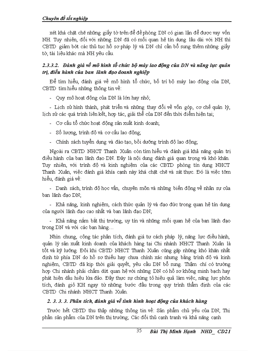 image for page Giải pháp hoàn thiện công tác phân tích đánh giá khách hàng trong hoạt động tín dụng doanh nghiệp tại Chi nhánh Ngân hàng Công thương Thanh Xuân 1