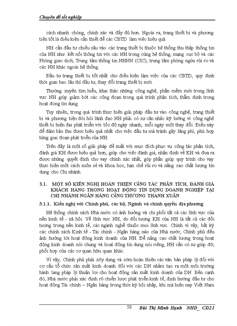 image for page Giải pháp hoàn thiện công tác phân tích đánh giá khách hàng trong hoạt động tín dụng doanh nghiệp tại Chi nhánh Ngân hàng Công thương Thanh Xuân 1