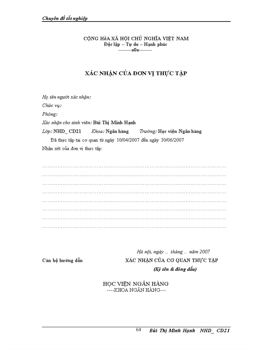 image for page Giải pháp hoàn thiện công tác phân tích đánh giá khách hàng trong hoạt động tín dụng doanh nghiệp tại Chi nhánh Ngân hàng Công thương Thanh Xuân 1