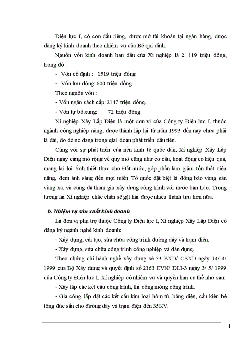 image for page Những biện pháp cơ bản phấn đấu hạ giá thành sản phẩm ở Xí nghiệp Xây Lắp Điện Công ty Điện Lực 1 1