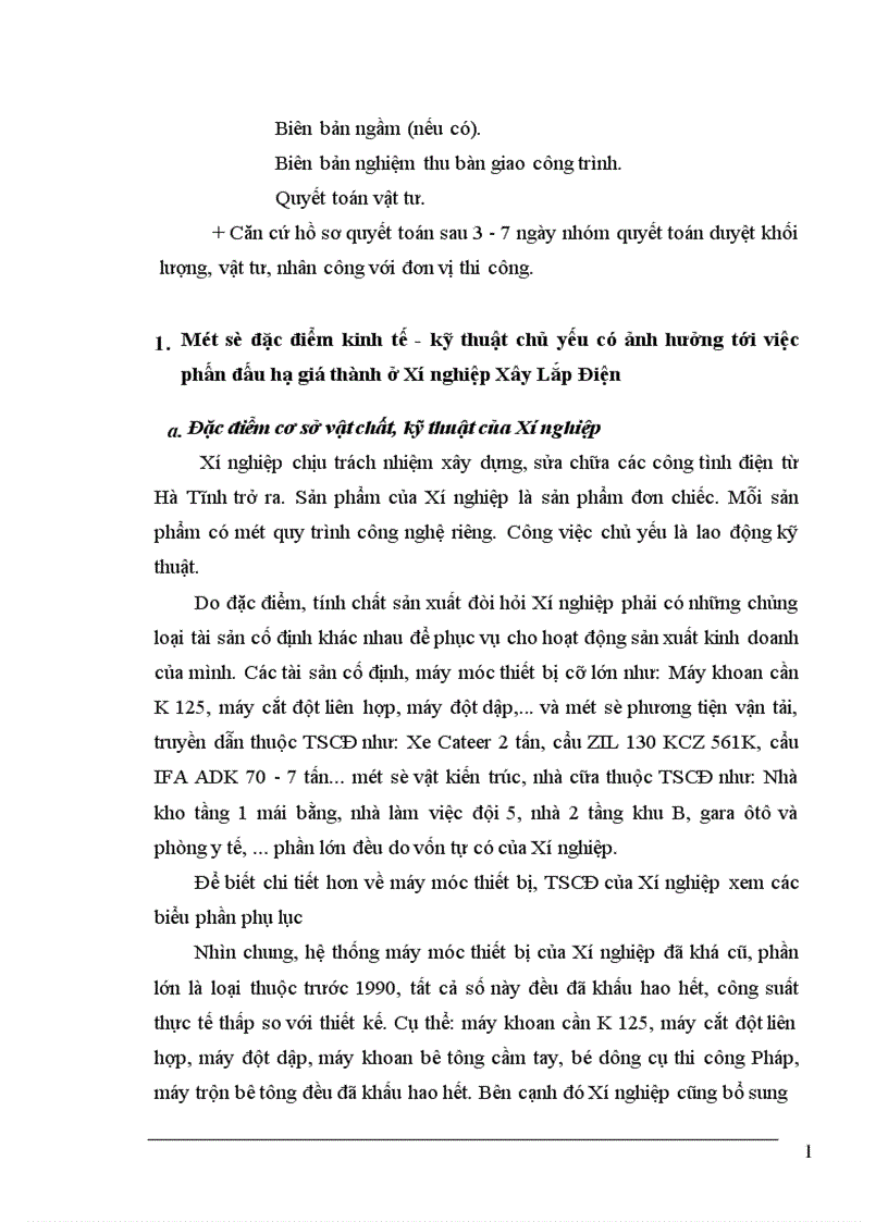 image for page Những biện pháp cơ bản phấn đấu hạ giá thành sản phẩm ở Xí nghiệp Xây Lắp Điện Công ty Điện Lực 1 1
