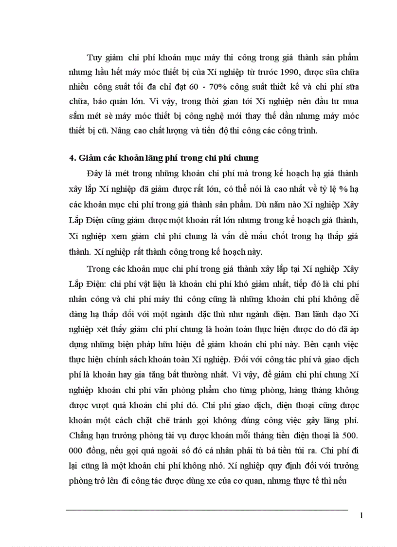 image for page Những biện pháp cơ bản phấn đấu hạ giá thành sản phẩm ở Xí nghiệp Xây Lắp Điện Công ty Điện Lực 1 1