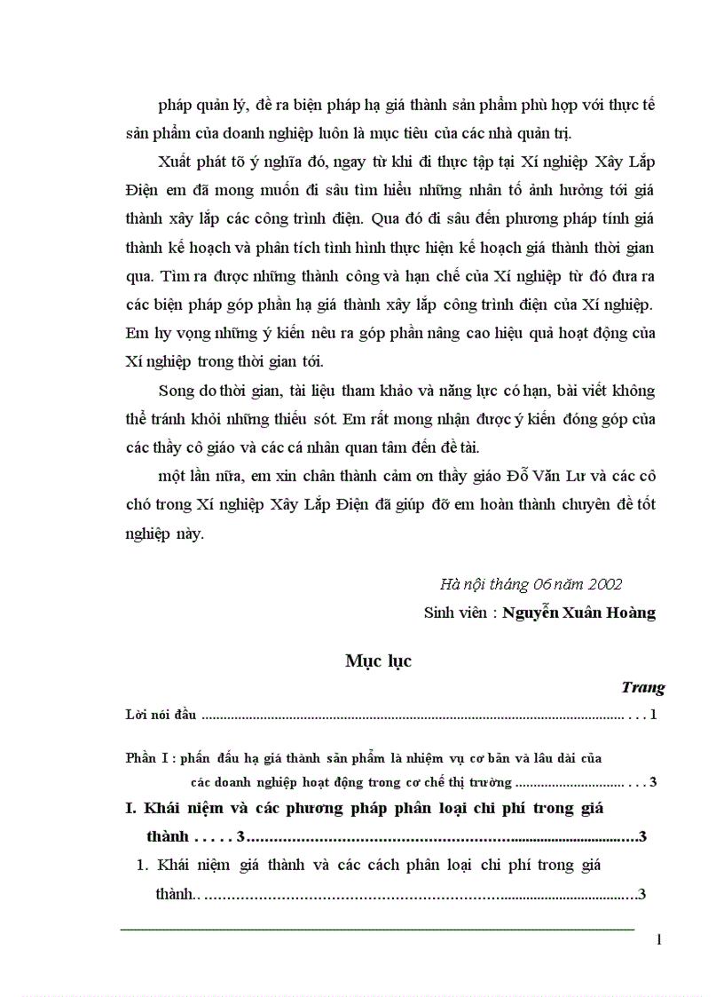 image for page Những biện pháp cơ bản phấn đấu hạ giá thành sản phẩm ở Xí nghiệp Xây Lắp Điện Công ty Điện Lực 1 1