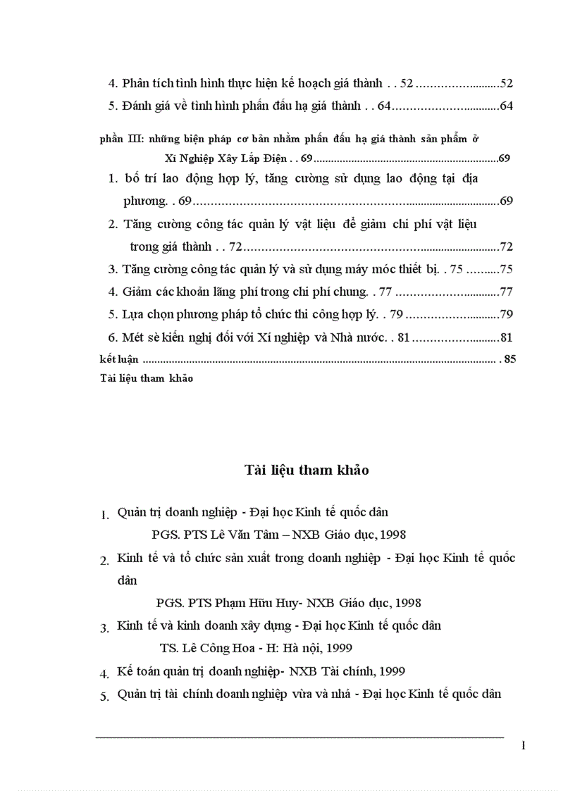 image for page Những biện pháp cơ bản phấn đấu hạ giá thành sản phẩm ở Xí nghiệp Xây Lắp Điện Công ty Điện Lực 1 1