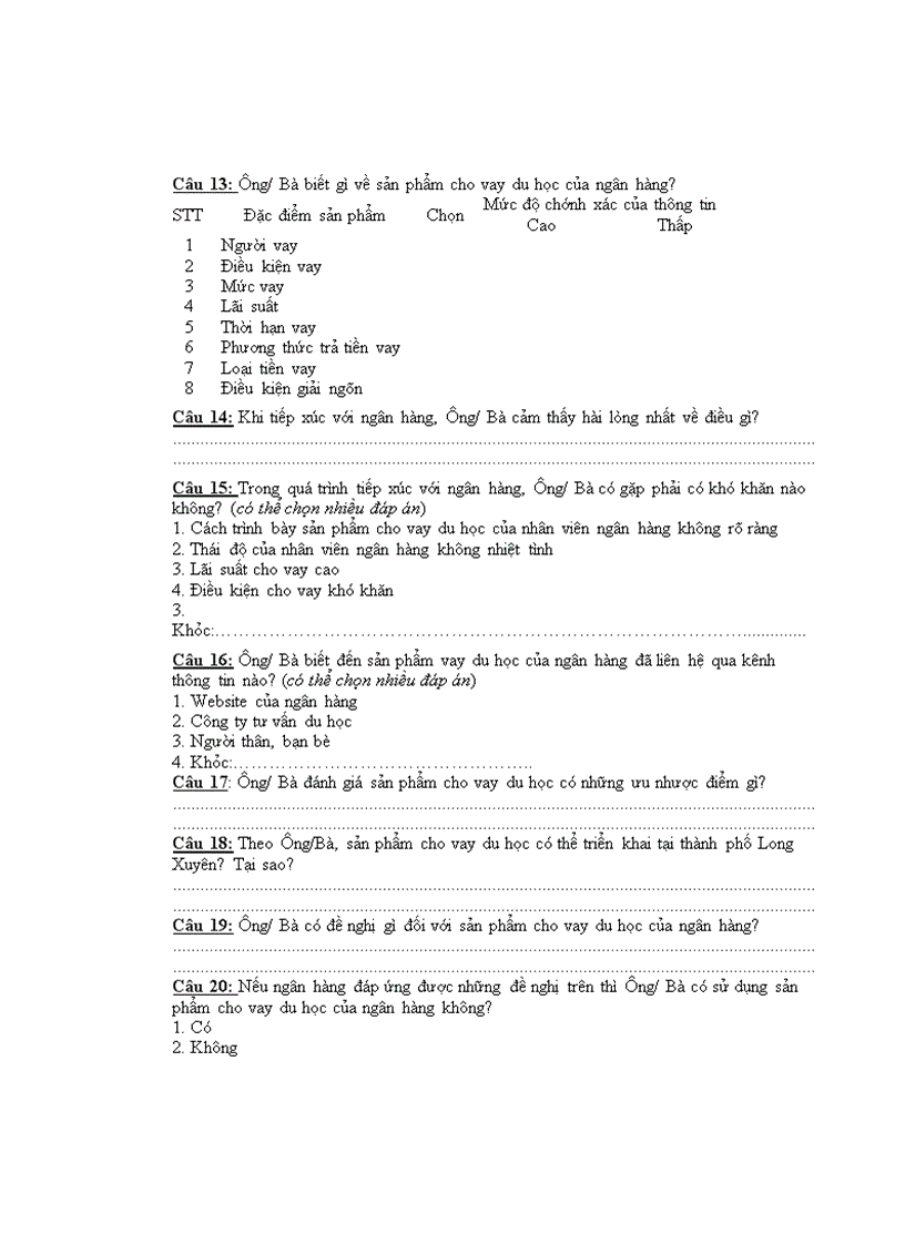 image for page Tiềm năng thị trường cho vay du học đối với học sinh trường THPT Chuyên Thoại Ngọc Hầu