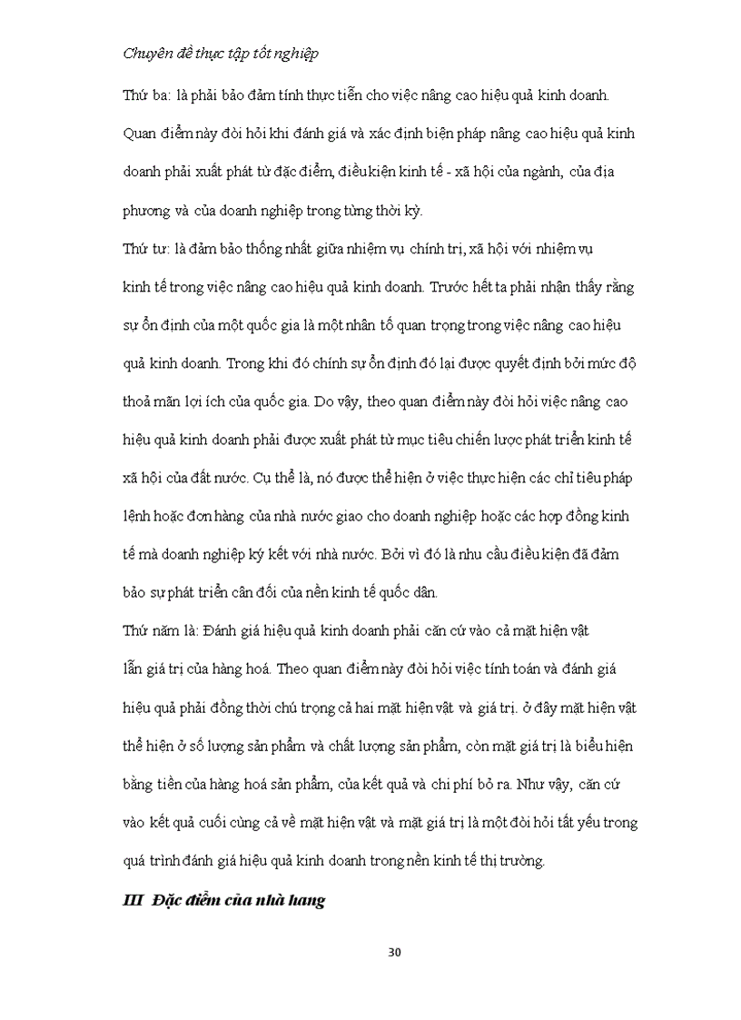 image for page Thực trạng hiệu quả kinh doanh của nhà hàng Nam Thái