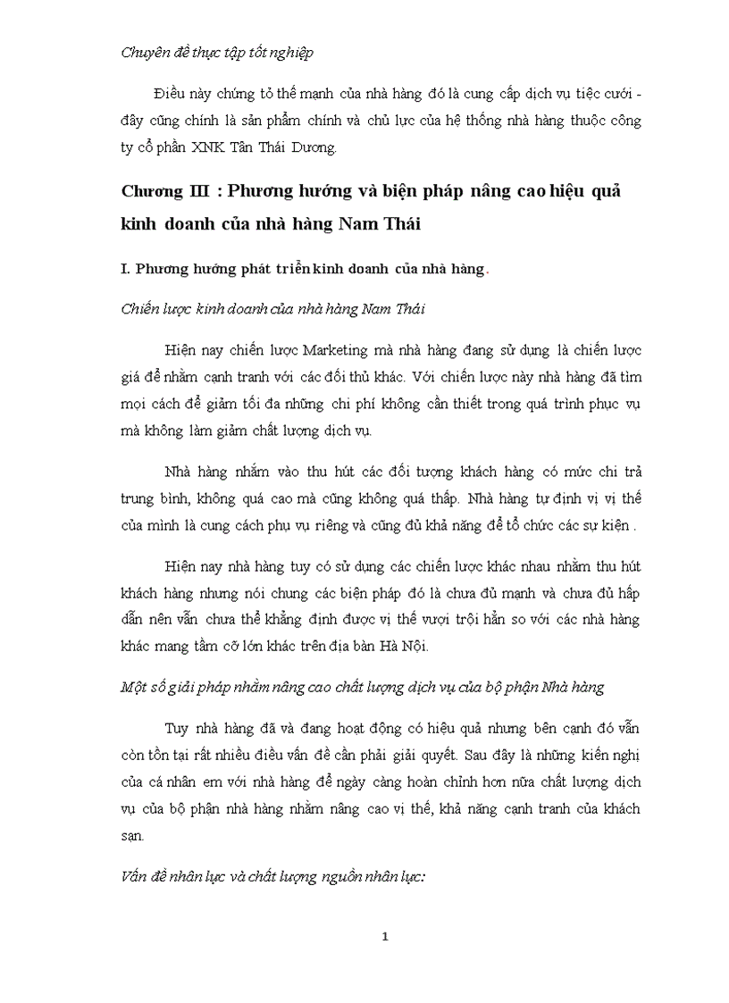 image for page Thực trạng hiệu quả kinh doanh của nhà hàng Nam Thái