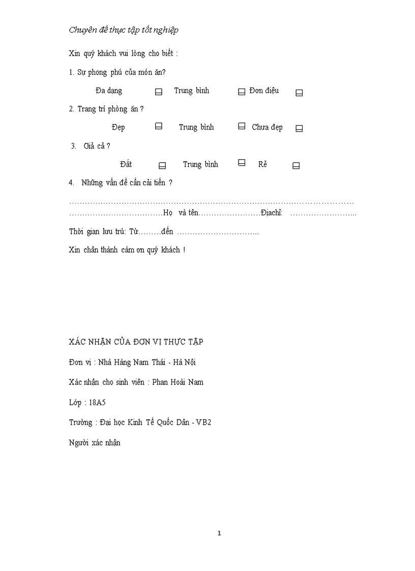 image for page Thực trạng hiệu quả kinh doanh của nhà hàng Nam Thái