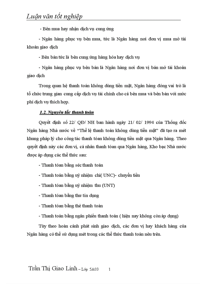 image for page Một số kiến nghị góp phần hoàn thiện chế độ thanh toán không dùng tiền mặt tại NHNo PTNT tỉnh Nam Định 1