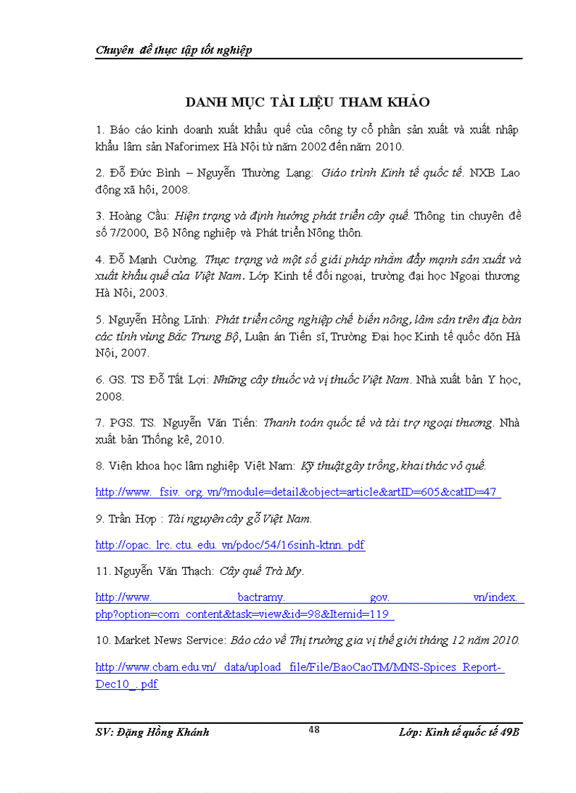 image for page Thực trạng xuất khẩu quế của công ty cổ phần sản suất và xuất nhập khẩu lâm sản Naforimex Hà Nội