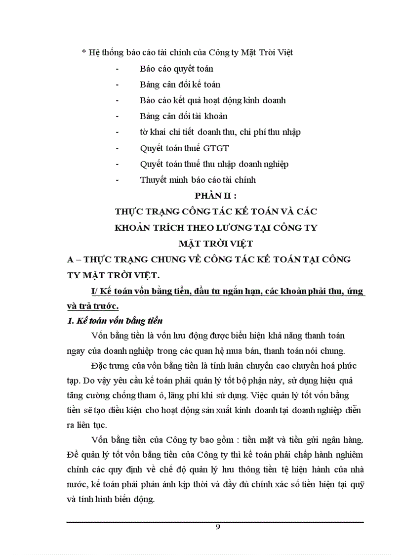 image for page Công tác tổ chức kế toán tiền lương và các khoản trích nộp theo lương tại Công ty Mặt Trời Việt 1