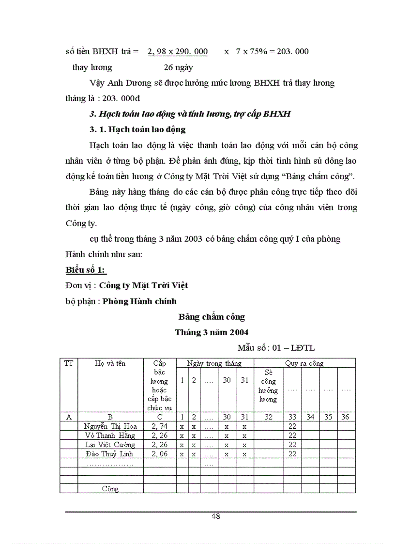 image for page Công tác tổ chức kế toán tiền lương và các khoản trích nộp theo lương tại Công ty Mặt Trời Việt 1