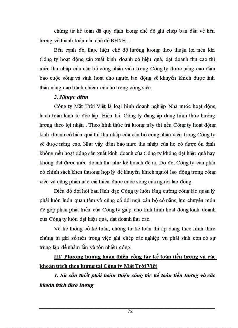 image for page Công tác tổ chức kế toán tiền lương và các khoản trích nộp theo lương tại Công ty Mặt Trời Việt 1