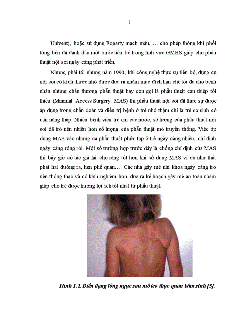 image for page Những thay đổi trong huyết động và hô hấp trong gây mê trong mổ nội soi lồng ngực trên trẻ sơ sinh