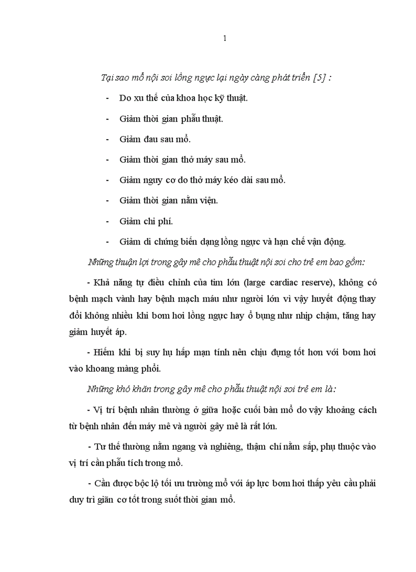 image for page Những thay đổi trong huyết động và hô hấp trong gây mê trong mổ nội soi lồng ngực trên trẻ sơ sinh