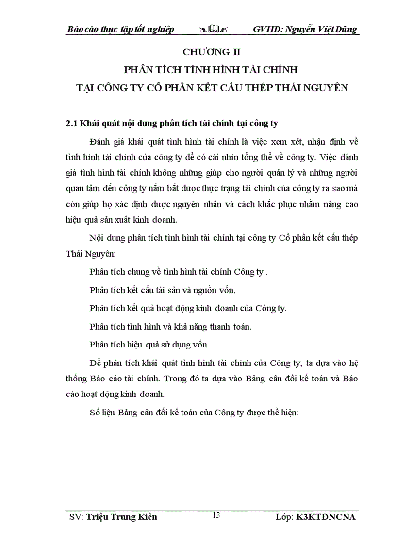 image for page Phân tích tình hình tài chính tại công ty cổ phần kết cấu thép Thái Nguyên