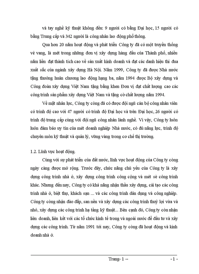 image for page Một số biện pháp nhằm nâng cao hiệu quả sử dụng vốn tại Công ty Xây dựng số 3 Hà Nôi 1