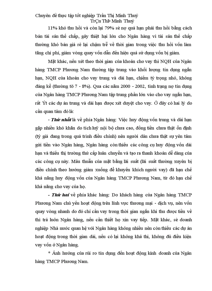 image for page Một số giải pháp hạn chế rủi ro tín dụng ở Ngân hàng TMCP Phương Nam 1