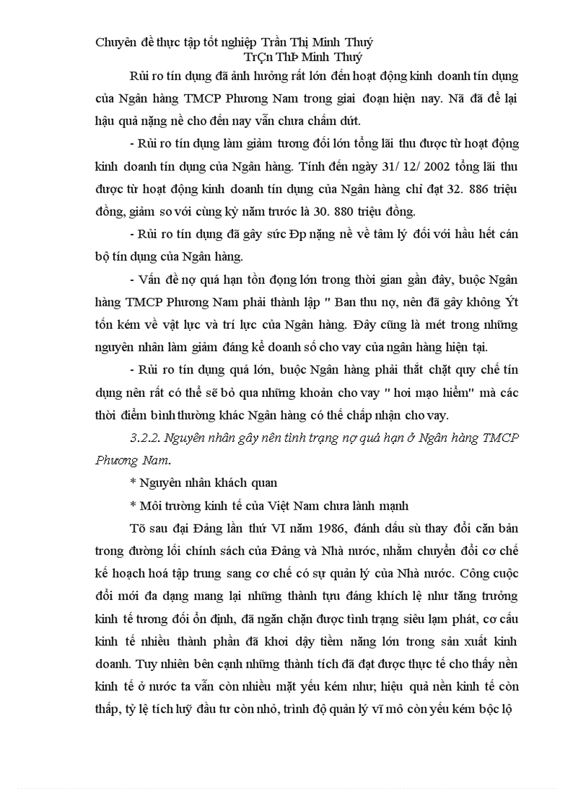 image for page Một số giải pháp hạn chế rủi ro tín dụng ở Ngân hàng TMCP Phương Nam 1