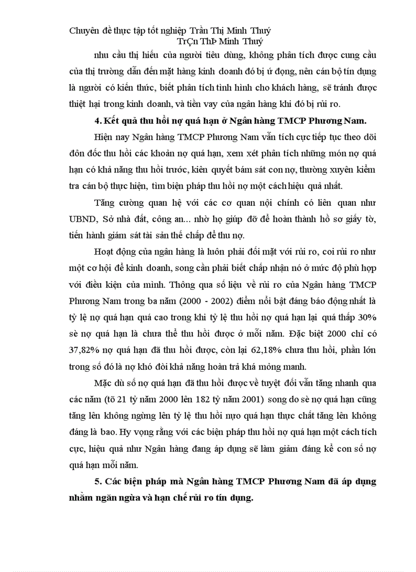 image for page Một số giải pháp hạn chế rủi ro tín dụng ở Ngân hàng TMCP Phương Nam 1