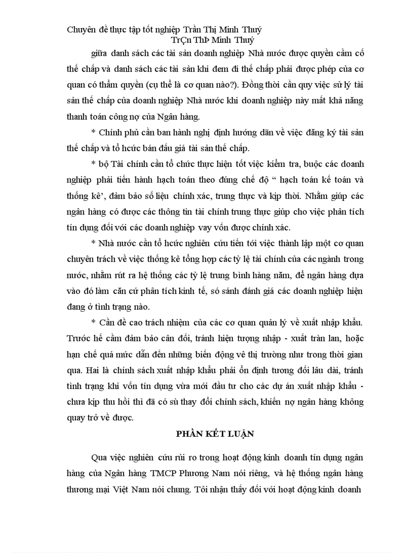 image for page Một số giải pháp hạn chế rủi ro tín dụng ở Ngân hàng TMCP Phương Nam 1