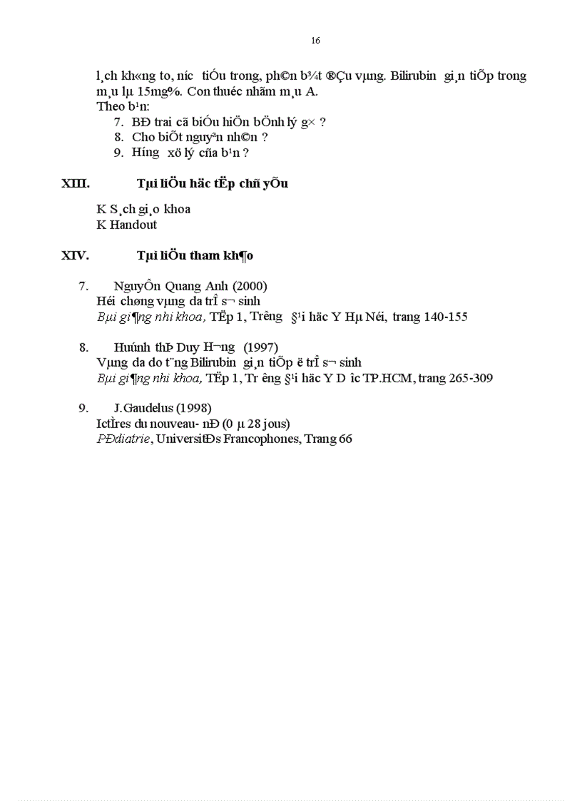 image for page Vàng da do tăng Bilirubin gián tiếp ở trẻ sơ sinh