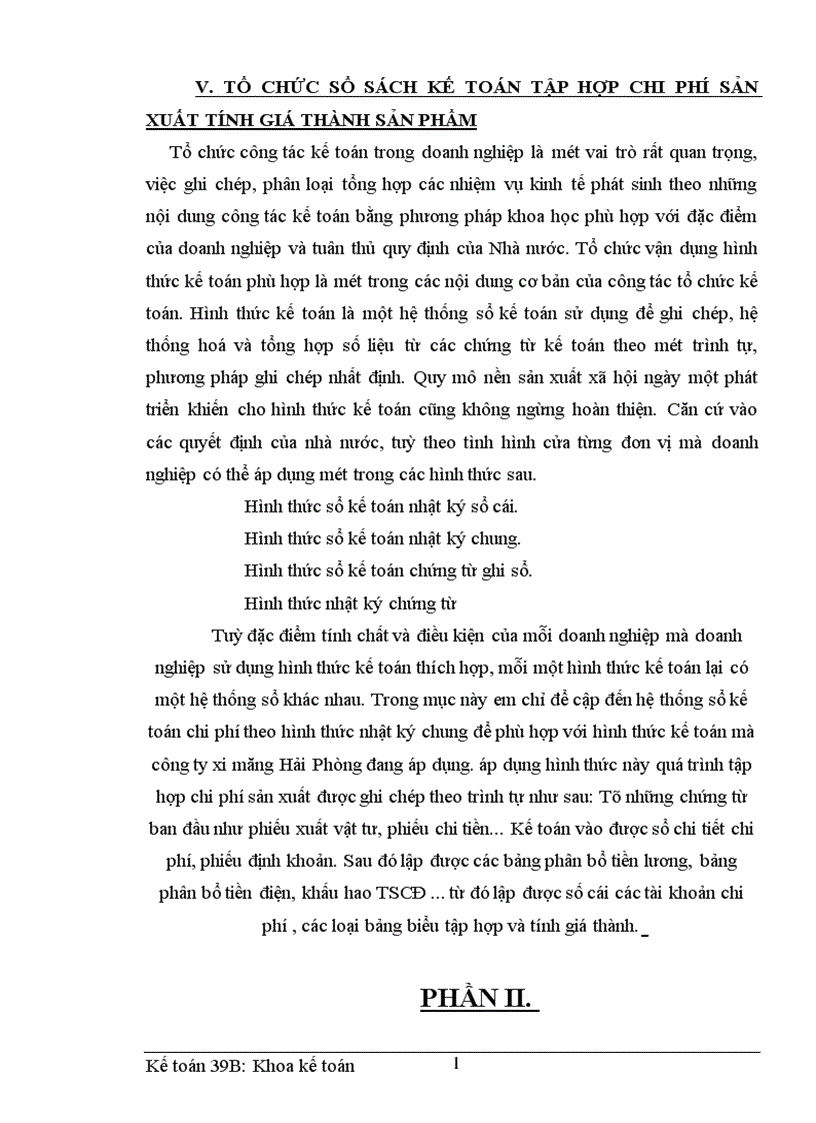 image for page Hoàn thiện hạch toán chi phí sản xuất và tính giá thành sản phẩm tại công ty xi măng Hải Phòng 1