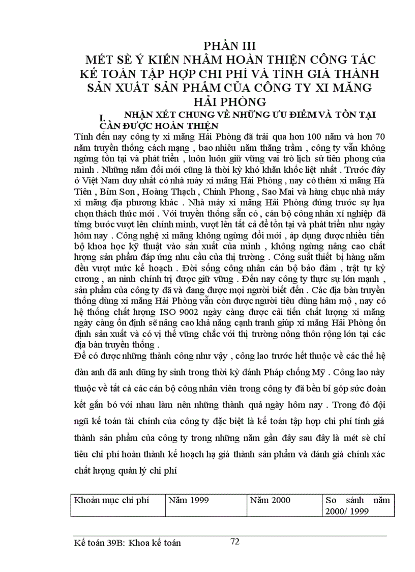 image for page Hoàn thiện hạch toán chi phí sản xuất và tính giá thành sản phẩm tại công ty xi măng Hải Phòng 1