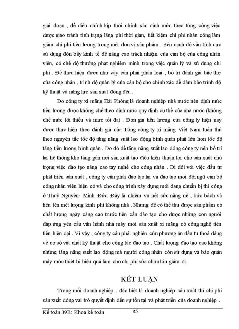 image for page Hoàn thiện hạch toán chi phí sản xuất và tính giá thành sản phẩm tại công ty xi măng Hải Phòng 1