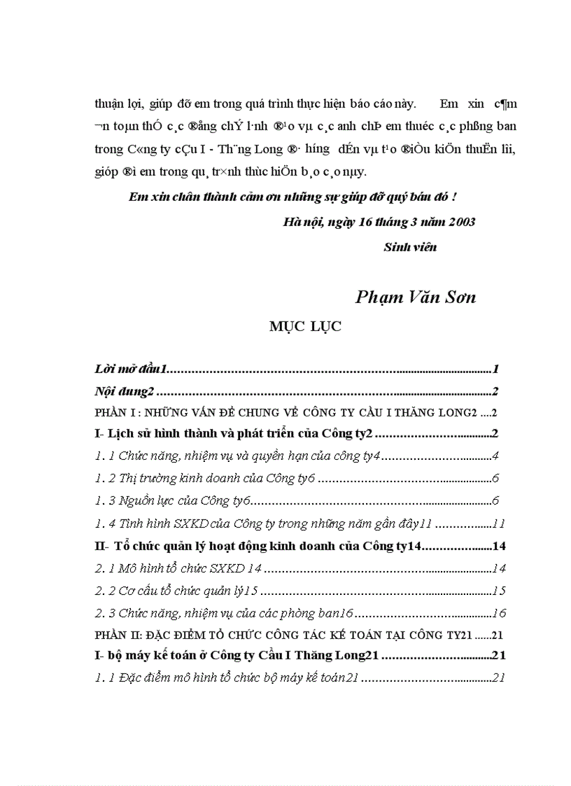 image for page Báo cáo thực tập tổng hợp tại Công ty cầu I Thăng Long