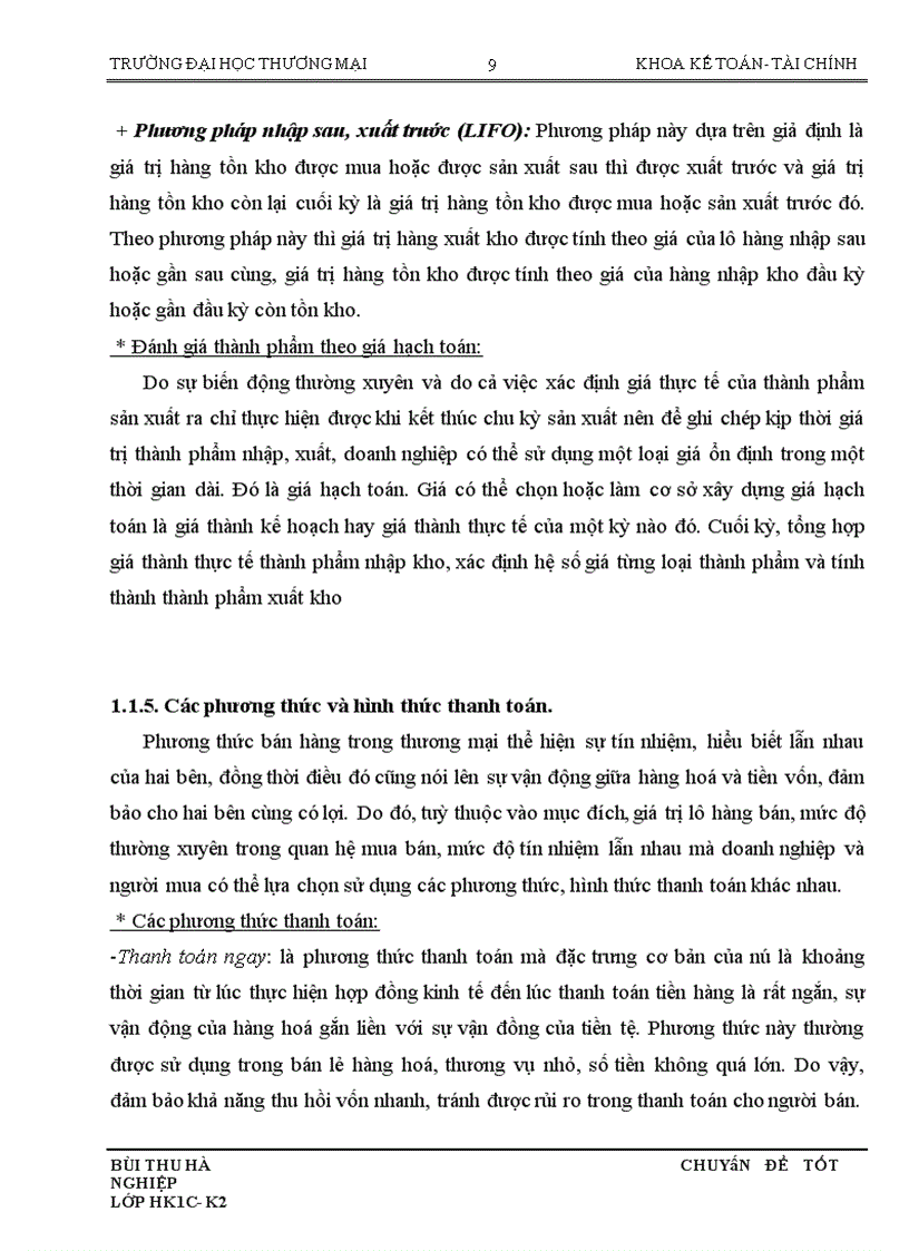 image for page Hoàn thiện kế toán nghiệp vụ tiêu thụ thành phẩm tại Công ty SX DVXK Nguyễn Hoàng trong điều kiện vận dụng chuẩn mực kế toán số 14