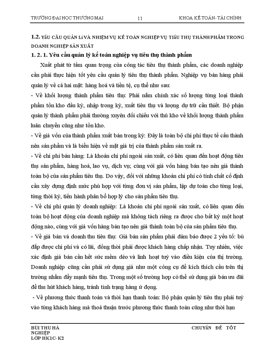 image for page Hoàn thiện kế toán nghiệp vụ tiêu thụ thành phẩm tại Công ty SX DVXK Nguyễn Hoàng trong điều kiện vận dụng chuẩn mực kế toán số 14