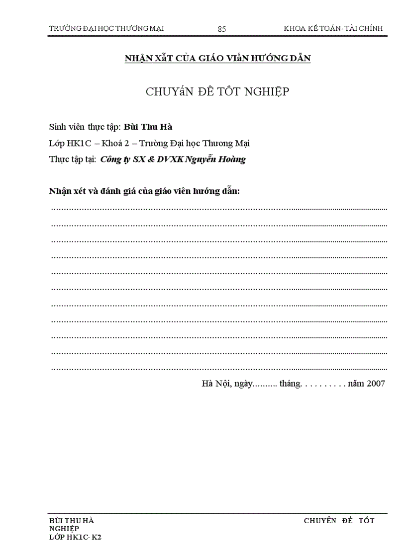 image for page Hoàn thiện kế toán nghiệp vụ tiêu thụ thành phẩm tại Công ty SX DVXK Nguyễn Hoàng trong điều kiện vận dụng chuẩn mực kế toán số 14