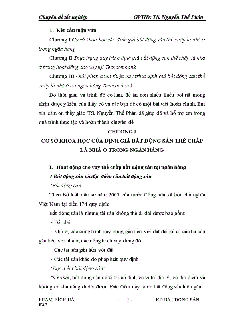 image for page Quy trình định giá bất động sản thế chấp là nhà ở tại Techcombank 1