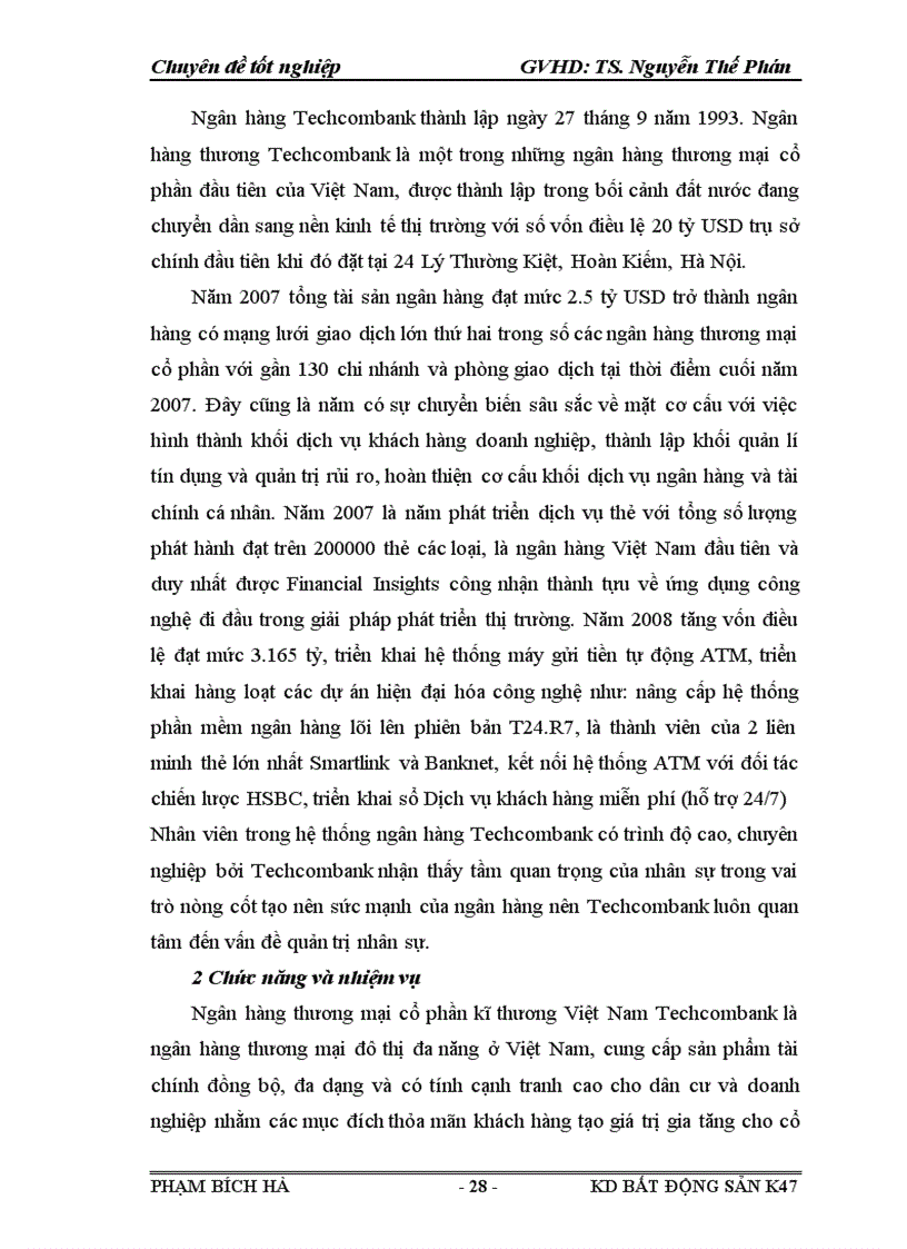image for page Quy trình định giá bất động sản thế chấp là nhà ở tại Techcombank 1
