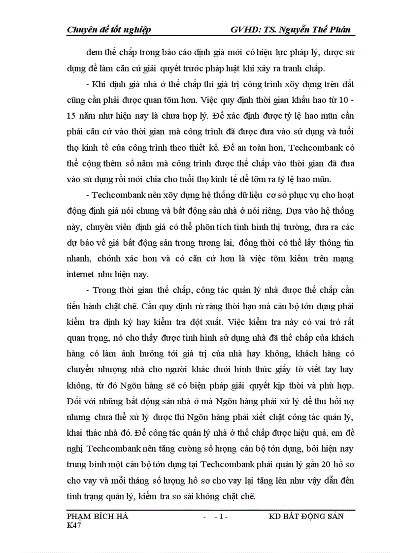 image for page Quy trình định giá bất động sản thế chấp là nhà ở tại Techcombank 1