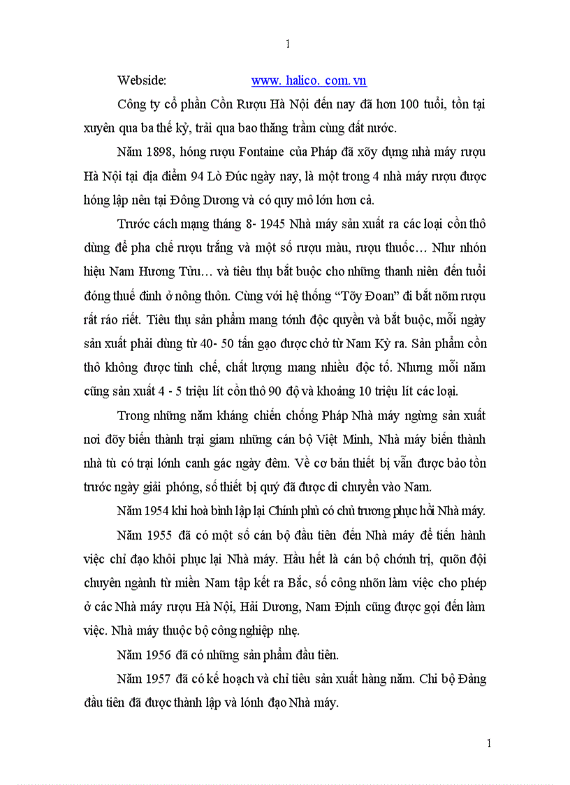 image for page Hoàn thiện kế toán tiêu thụ sản phẩm tại Công ty cổ phần Cồn Rượu Hà Nội 1