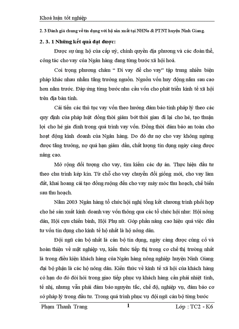 image for page Giải pháp nâng cao hiệu quả Tín dụng đối với hộ sản xuất tại Ngân hàng nông nghiệp phát triển nông thôn huyện Ninh Giang 1