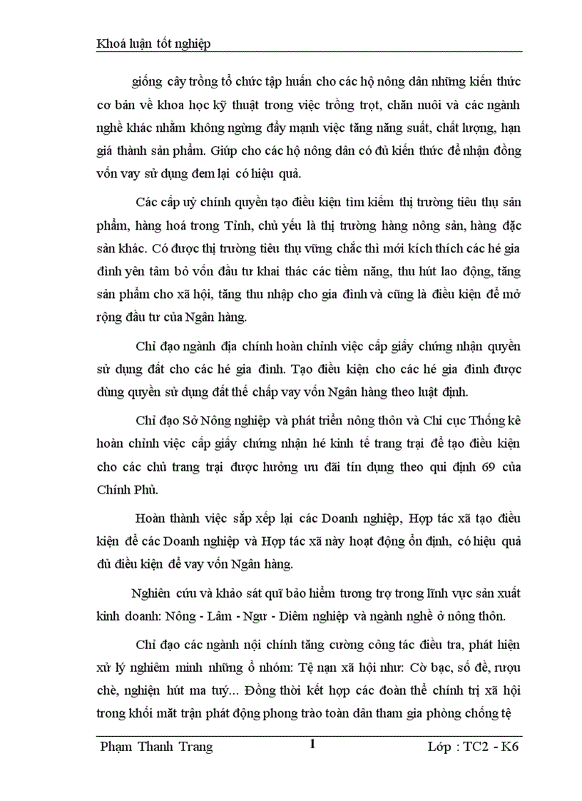 image for page Giải pháp nâng cao hiệu quả Tín dụng đối với hộ sản xuất tại Ngân hàng nông nghiệp phát triển nông thôn huyện Ninh Giang 1