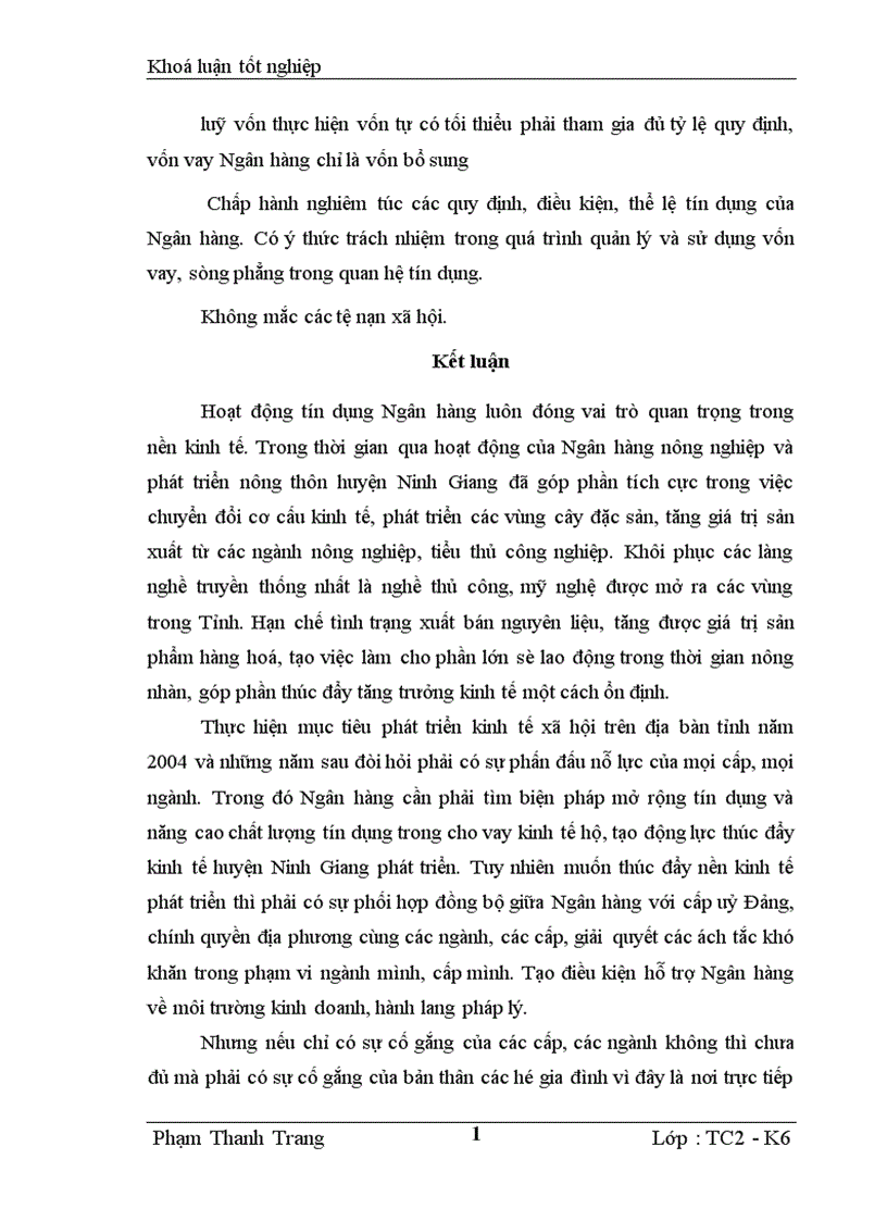 image for page Giải pháp nâng cao hiệu quả Tín dụng đối với hộ sản xuất tại Ngân hàng nông nghiệp phát triển nông thôn huyện Ninh Giang 1