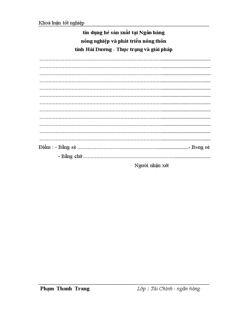 image for page Giải pháp nâng cao hiệu quả Tín dụng đối với hộ sản xuất tại Ngân hàng nông nghiệp phát triển nông thôn huyện Ninh Giang 1