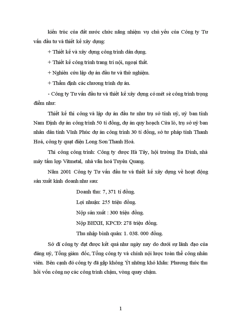 image for page Tổ chức tập hợp chi phí sản xuất và tính giá thành sản phẩm tại Công ty Tư vấn đầu tư và thiết kế xây dựng 1