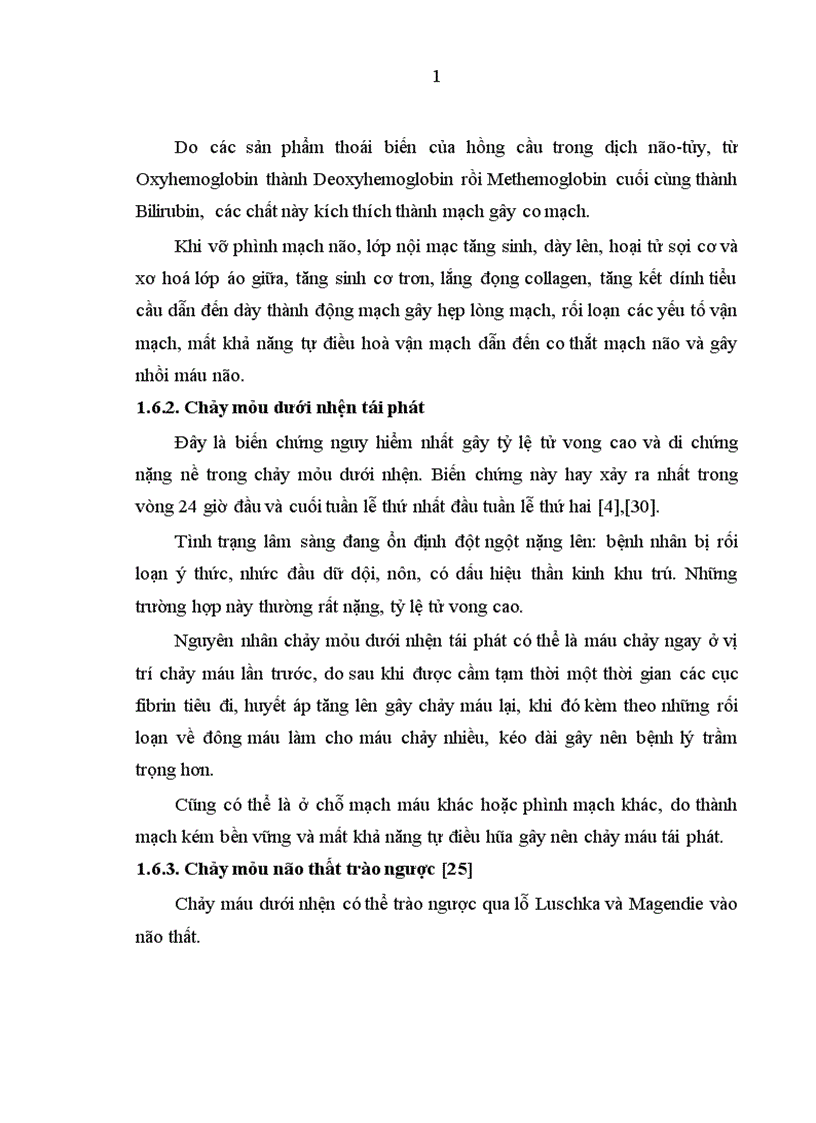image for page Nghiên cứu đặc điểm lâm sàng hình ảnh học và một số biến chứng của bệnh nhân chảy máu dưới nhện do vỡ phình động mạch thông trước
