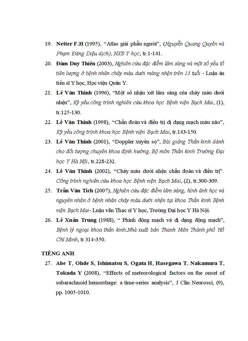 image for page Nghiên cứu đặc điểm lâm sàng hình ảnh học và một số biến chứng của bệnh nhân chảy máu dưới nhện do vỡ phình động mạch thông trước