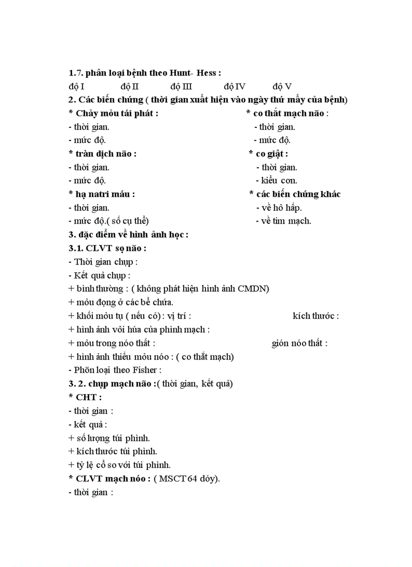 image for page Nghiên cứu đặc điểm lâm sàng hình ảnh học và một số biến chứng của bệnh nhân chảy máu dưới nhện do vỡ phình động mạch thông trước